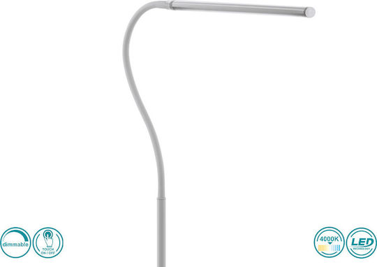 Eglo Laroa LED Floor Lamp H130xL21.5cm With Natural White Light 550lm White