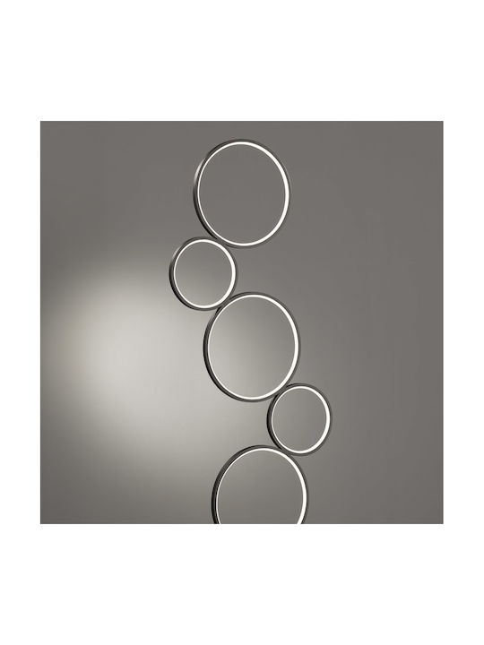Trio Lighting Rondo LED Stehleuchte H115xB47cm. mit Warmweißem Licht 3200lm Schwarz