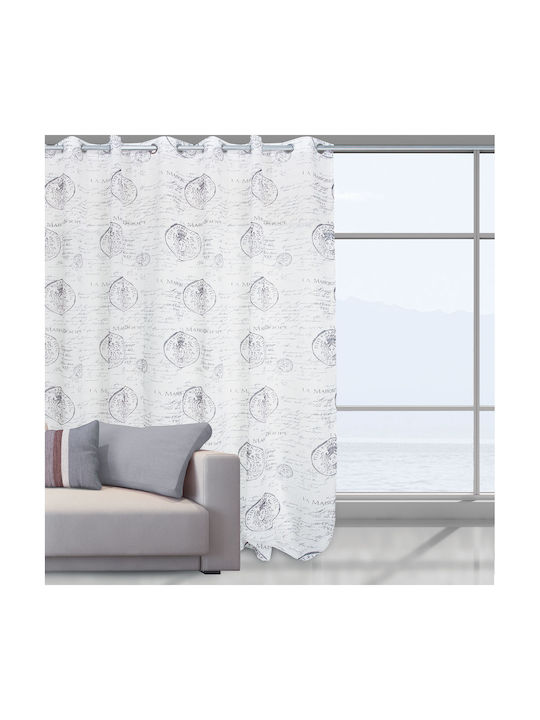 Das Home Curtaină cu Capse 2030 Ecru 140x280buc