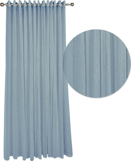 Das Home Vorhang mit Grommets 2182 Hellblau 450x260cm