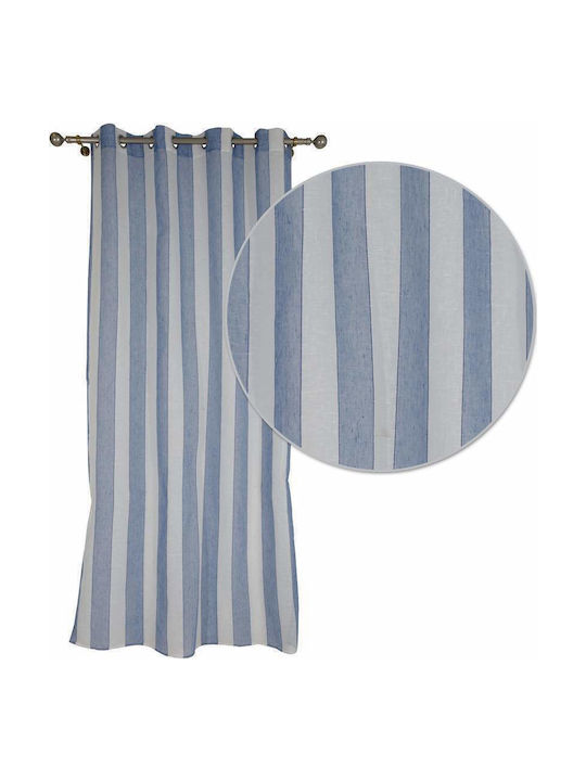 Das Home Grommet Curtain 2154 Blue 300x280εκ.