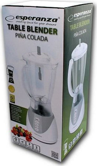 Esperanza Pina Colada Μπλέντερ με Πλαστική Κανάτα 1.5 lt 500W Λευκό