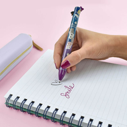 Legami Milano Click Clack Pen Ballpoint 1mm Multicolour with Multicolour Ink Alice