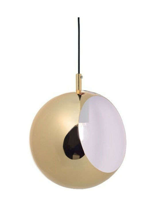 Aca Pendant Light Single-Light Ball for Socket E27 Beige