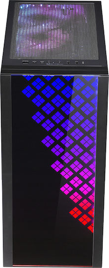 BitFenix Dawn TG Gaming Midi Tower Κουτί Υπολογιστή με Πλαϊνό Παράθυρο και RGB Φωτισμό Μαύρο