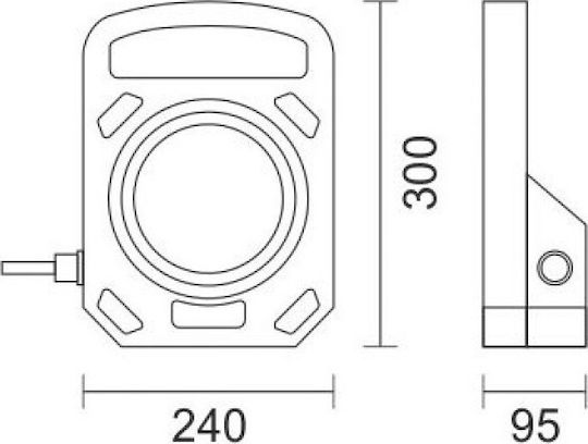 Spot Light Rechargeable Jobsite Light LED IP65 with Brightness up to 2100lm