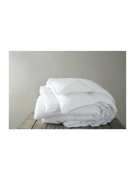 Nima Πάπλωμα Μονό με Γέμιση Microfiber 160x220εκ. Balance Λευκό 470 GSM 9.5 togs