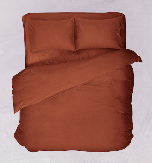 Viopros Basic Kissenbezug-Set Terracotta 50x70cm.