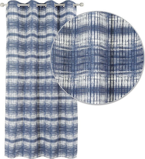 Das Home Vorhang mit Grommets 2117 Blau 140x260cm