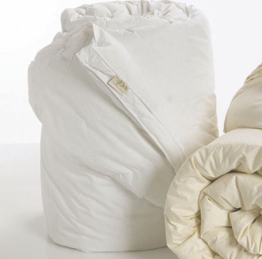 Palamaiki Πάπλωμα Υπέρδιπλο Πουπουλένιο 220x240εκ. Comfort Pura Quilt White 160 GSM 9 togs