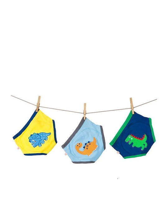 Zoocchini Jurassic Pals Παιδικό Σετ με Βρακάκια Πολύχρωμα 3τμχ Zoocchini Jurassic Pals Παιδικό Σετ με Βρακάκια Πολύχρωμα 3τμχ
