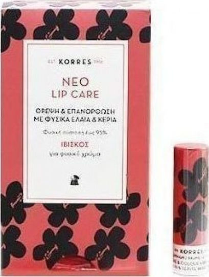 Korres Care & Colour Lip Balm Hibiscus 5ml