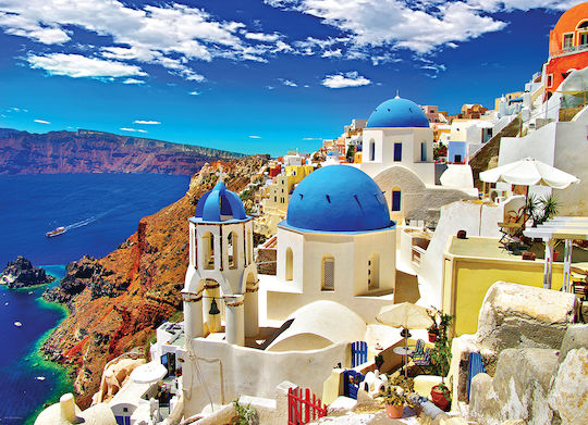 Пъзел Oia Santorini Greece HDR Фотография Серия 2D 1000 Части