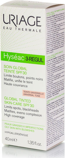 Uriage Hyseac Cream Face Day Tinted and SPF30 with Centella Asiatica 40ml