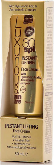 InterMed Luxurious Instant Lifting Αντηλιακή Κρέμα Προσώπου SPF30 50ml