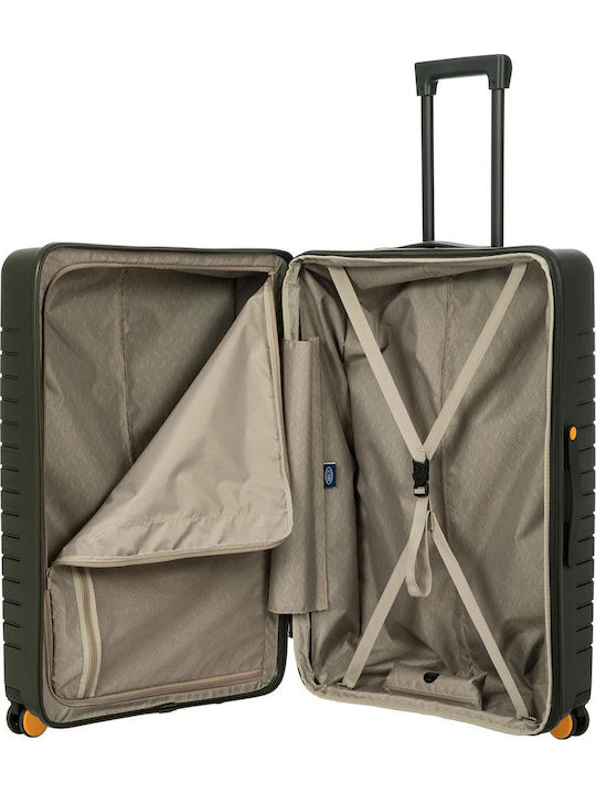 Bric's Milano Ulisse Large Travel Suitcase Hard Khaki with 4 Wheels Height 79cm B1Y08432078