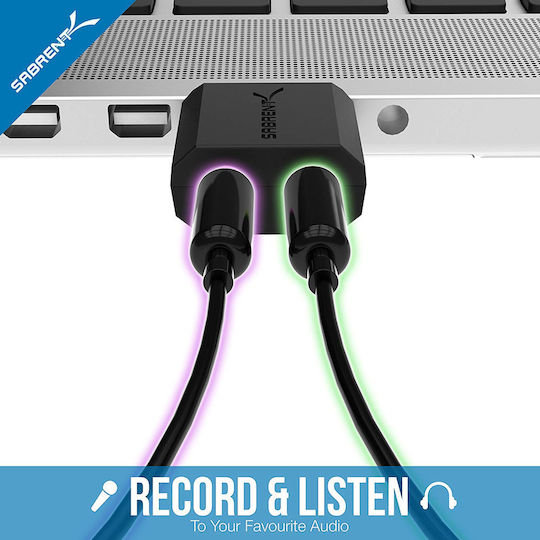 Sabrent Εξωτερική USB Κάρτα Ήχου 2.0 AU-MMSA