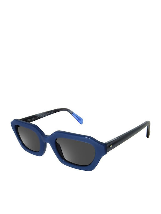 Urban Owl Retro Γυναικεία Γυαλιά Ηλίου με Μπλε Κοκκάλινο Σκελετό και Γκρι Φακό