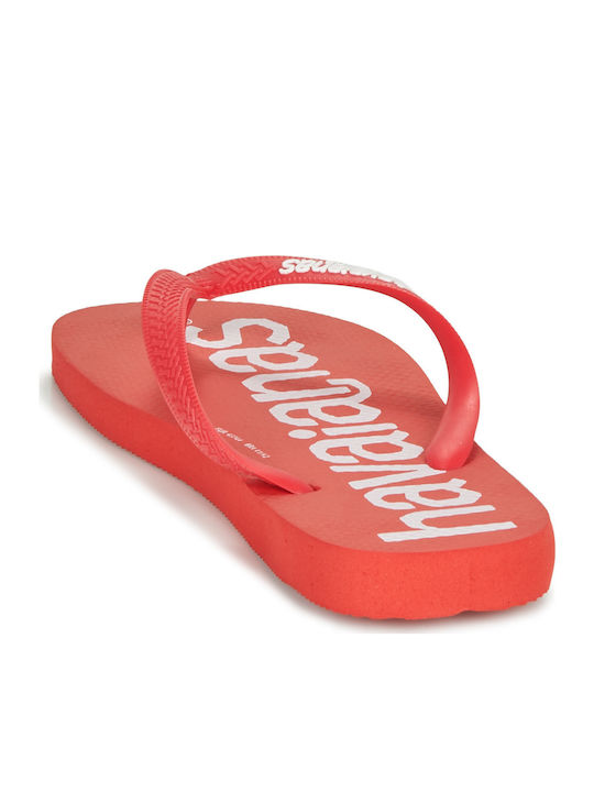 Top Logomania Men's Flip Flops Red