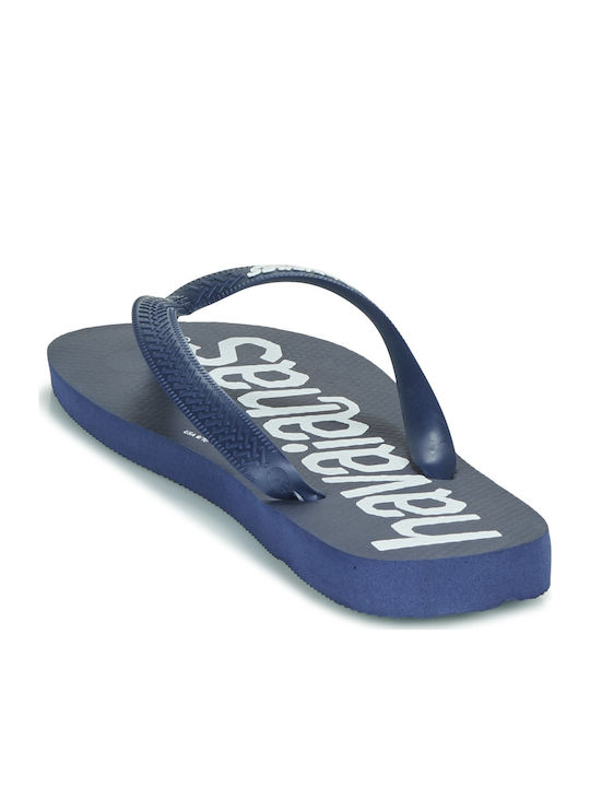 Top Logomania Men's Flip Flops Blue
