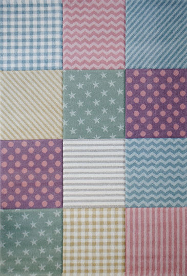 Tzikas Carpets 19307-110 Παιδικό Χαλί Πολύχρωμο 160x230cm Πάχους 13mm