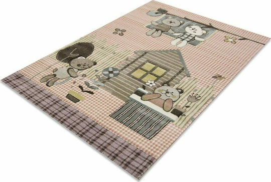 Tzikas Carpets 21902-755 Детско килимче Розов 133x190см Дебелина 13мм