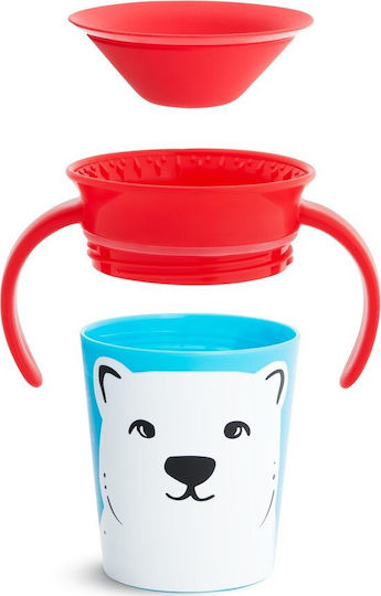 Munchkin Baby Cup Miracle 360° Wildlove Sippy Cup made of Plastic Blue 177ml for 6m+m+