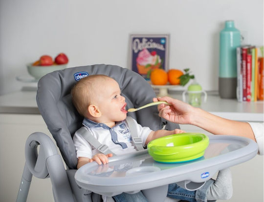 Chicco Baby Food Plate Warmy Plate 6m+ made of Plastic Green 16000-30