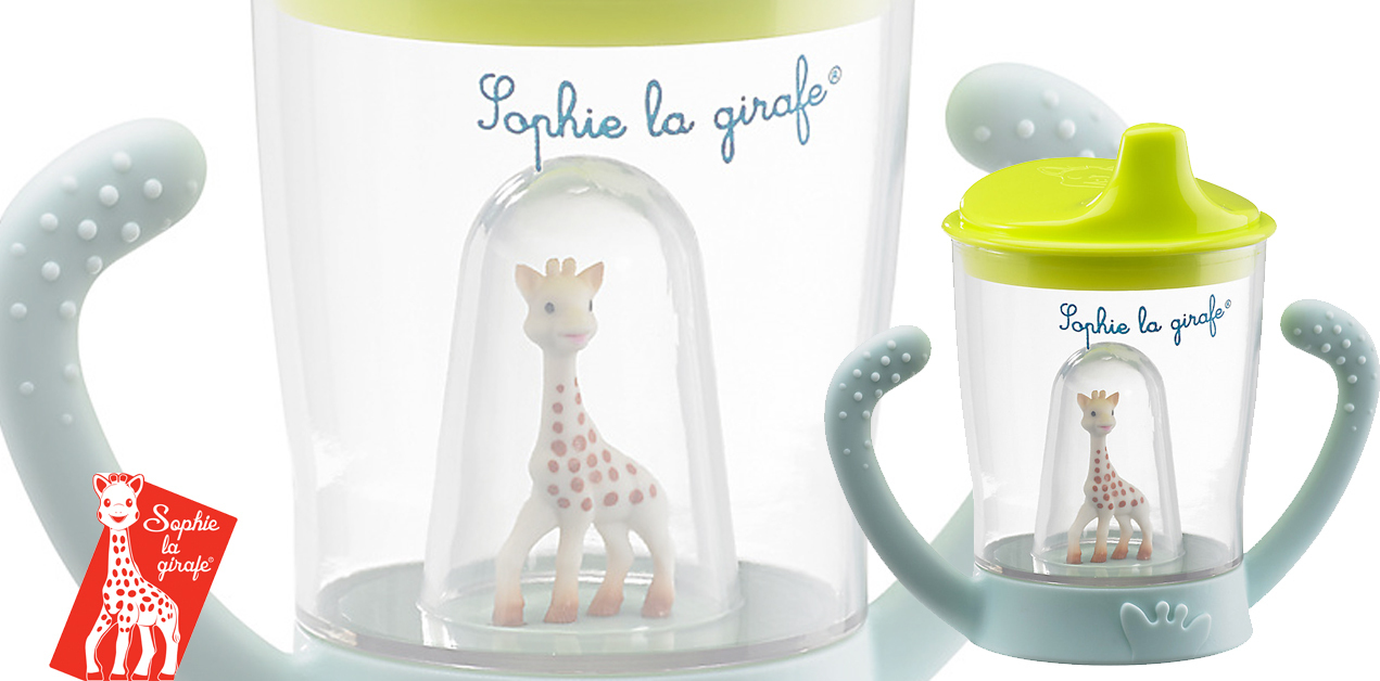 Non-spill cup mascotte Sophie la girafe (BPA free)