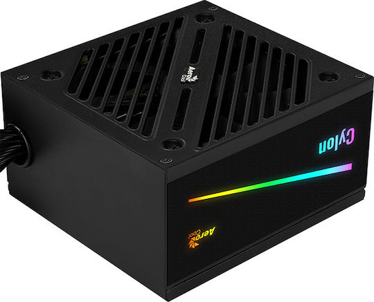 Aerocool Cylon 600W Black Computer Power Supply Full Wired 80 Plus Standard