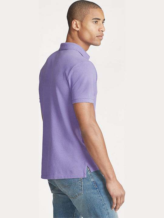 Polo Short Sleeve Blouse Purple