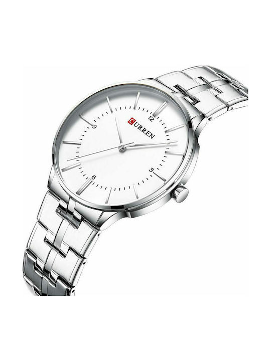 Curren Watch Battery with Silver Metal Bracelet