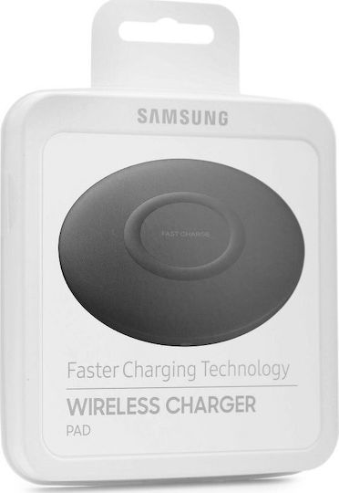 Samsung Ασύρματος Φορτιστής (Qi Pad) με Θύρα USB-C 10W Μαύρος (P1100)