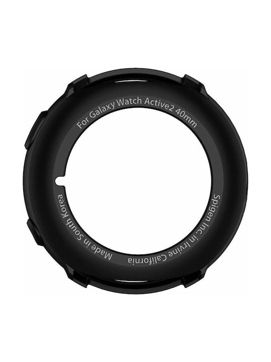 Spigen Liquid Air Silicone Case in Black color for Galaxy Watch Active 2 44mm