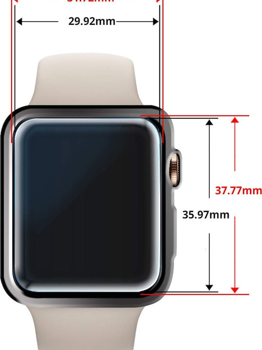 Whitestone Dome 2pack Tempered Glass Προστατευτικό Οθόνης για το Apple Watch 44mm