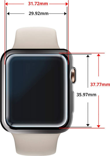 Whitestone Dome 2pack Gehärtetes Glas Wearable Screen Protector für das Apple Watch 44mm