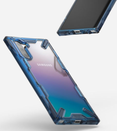 Ringke Fusion-X Back Cover Σιλικόνης με Λουράκι Μαύρο (Galaxy Note 10)