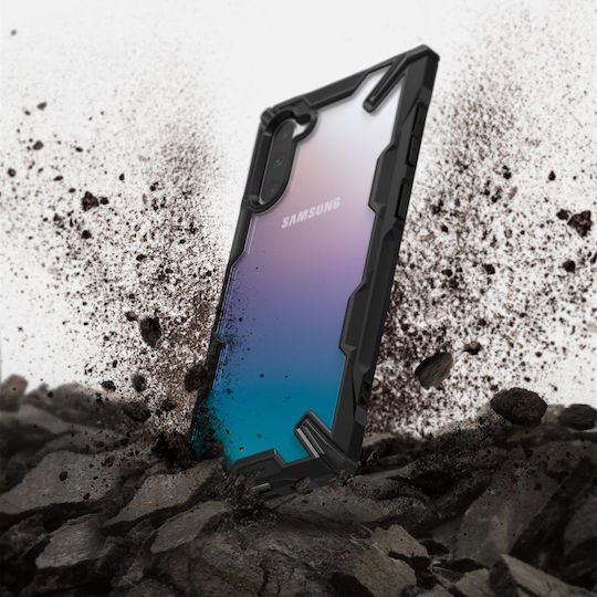 Ringke Fusion-X Back Cover Σιλικόνης με Λουράκι Μαύρο (Galaxy Note 10)