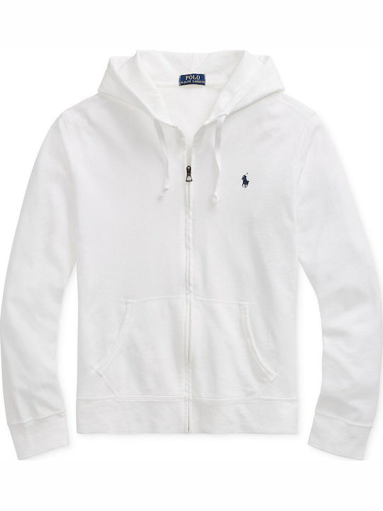 Sweatshirt with Hood White