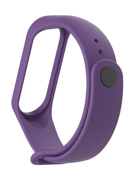 Λουράκι Σιλικόνης Μωβ (Mi Band 3/4)