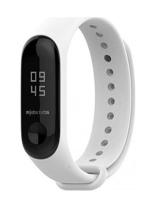 Bracelet for Xiaomi Mi Band 3 Strap Silicone with Pin White (Mi Band 3/Mi Smart Band 4) 849900375B