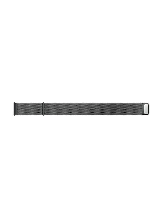 Λουράκι Ανοξείδωτο Ατσάλι Μαύρο (Galaxy Watch 42mm)