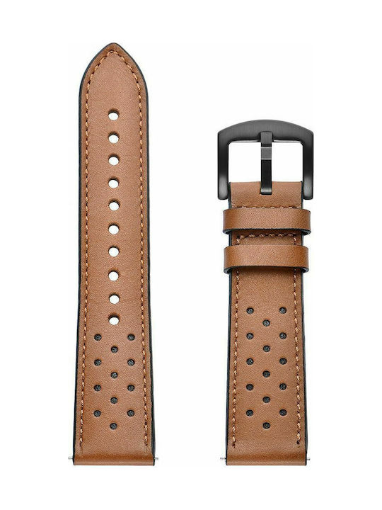 Leather Watch Band Καφέ (Galaxy Watch 46mm)