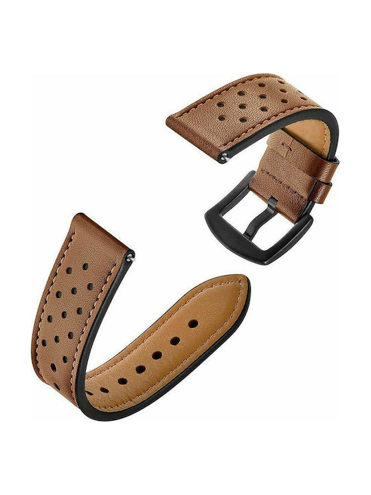 Leather Watch Band Καφέ (Galaxy Watch 46mm)