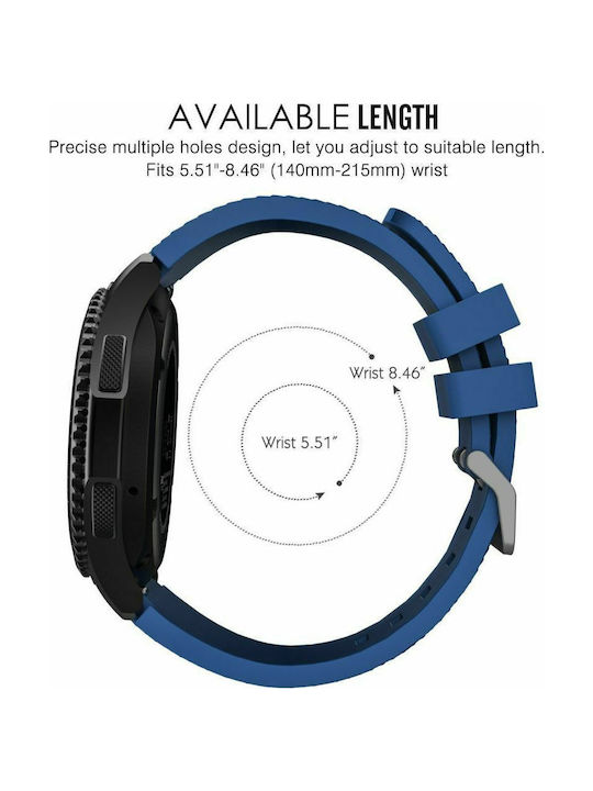 Tech-Protect Smoothband Strap Silicone Midnight Blue (Galaxy Watch (46mm) / Gear S3)
