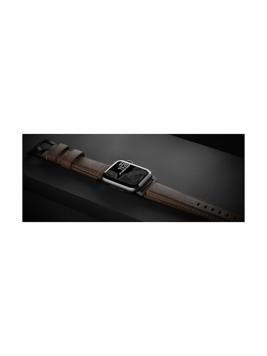 Nomad Traditional Λουράκι Δερμάτινο Brown/Black (Apple Watch 42/44/45mm/49mm)