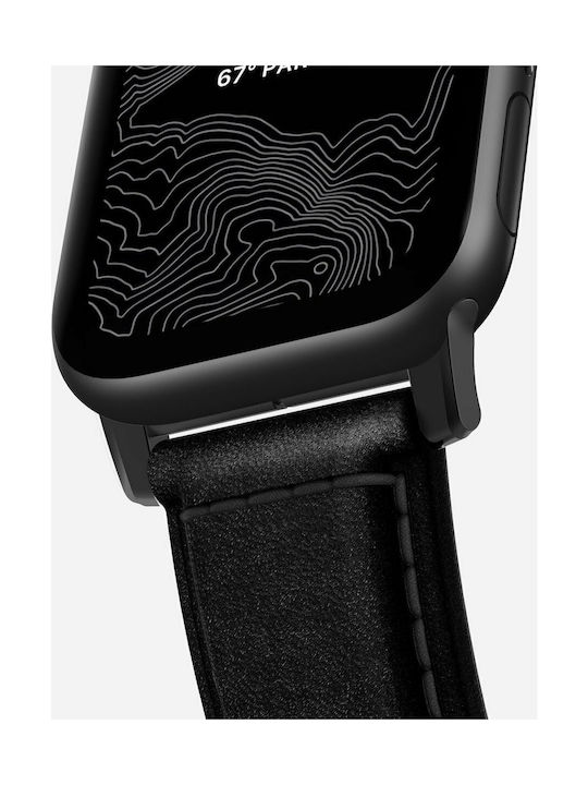 Nomad Traditional Strap Λουράκι Δερμάτινο Μαύρο (Apple Watch 42/44/45mm)
