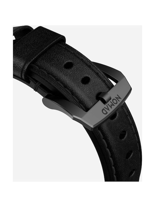 Nomad Traditional Strap Λουράκι Δερμάτινο Μαύρο (Apple Watch 42/44/45mm)