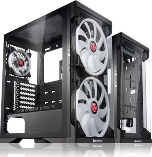 Raijintek Silenos Pro Gaming Middle Tower Carcasă Calculator cu Fereastră Laterală Negru