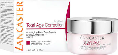 Lancaster Total Age Correction Αnti-aging & Blemishes Day Cream Suitable for Normal/Dry Skin with Vitamin C 15SPF 50ml